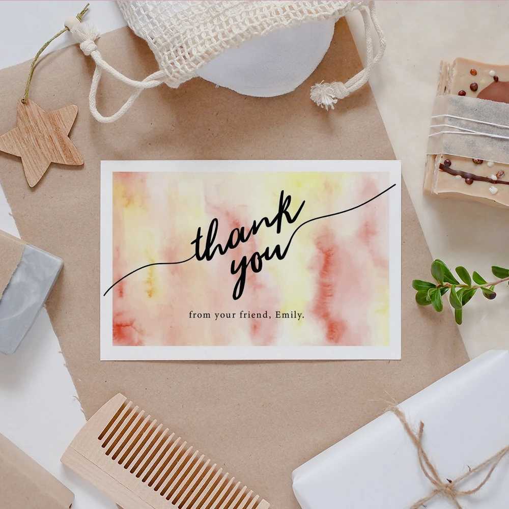 Custom Thank You Cards business card Full color double-sided printing Gift decoration card Personalized Wedding invitation G251119