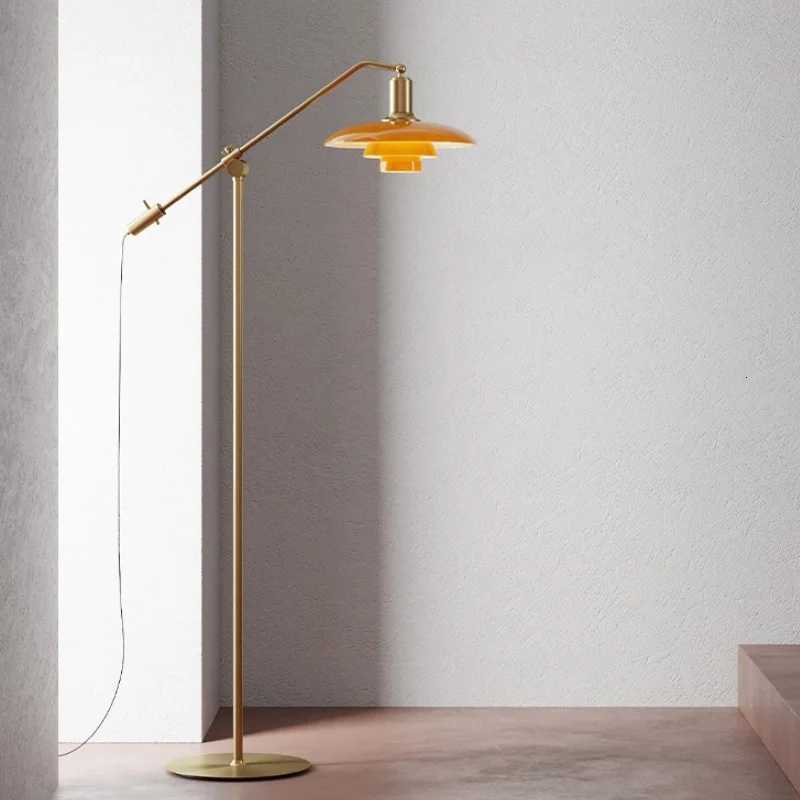 Modern Art Living Room Retro Floor Lamp Study Bedroom Bedside Light Decoration Standing Lamp Adjustable Glass Lamp LED Lighting M251119