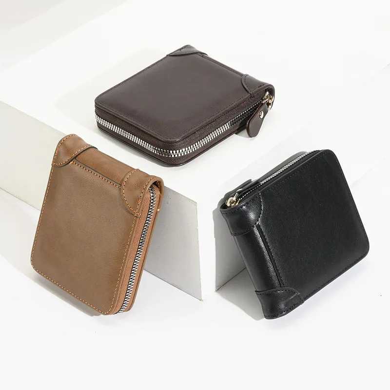 Men Zipper Wallet Money Bag Fashion Multifunctional PU Soft Leather Wallet Card Holder with Hasp Coin Pocket Purse Multi-cardT251119