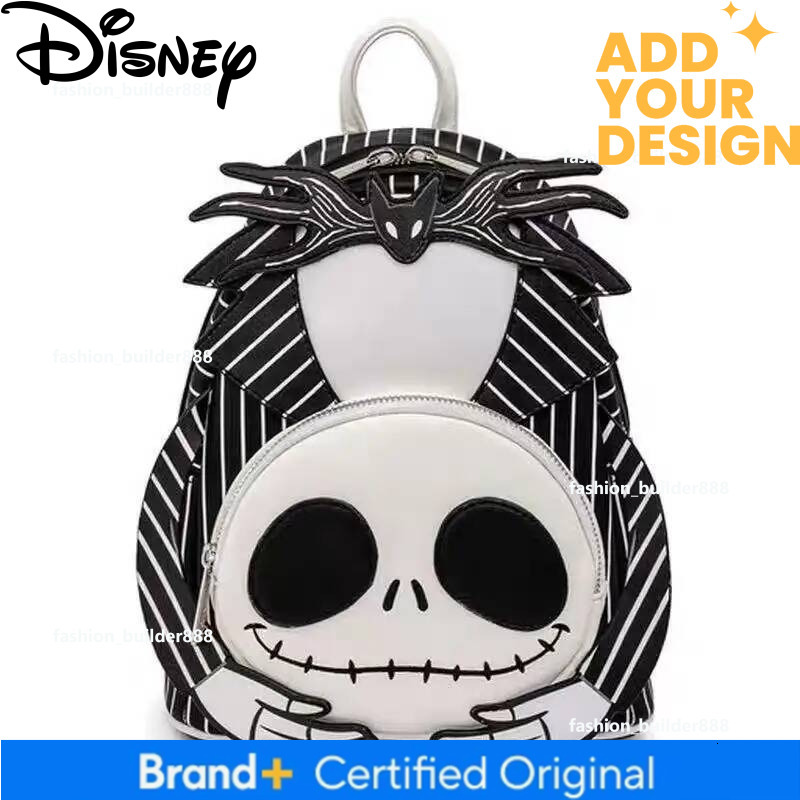 Custom Loungefly Disney Nightmare Before Christmas Headless Jack Skellington Womens Double Strap Shoulder Bag Purse
