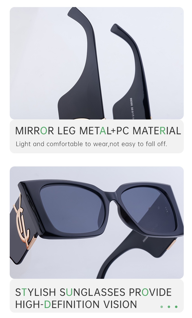 Hot selling 2025 summer free shipping fashionable large frame windproof cat eye sunglasses designer women's outdoor sports sunglasses