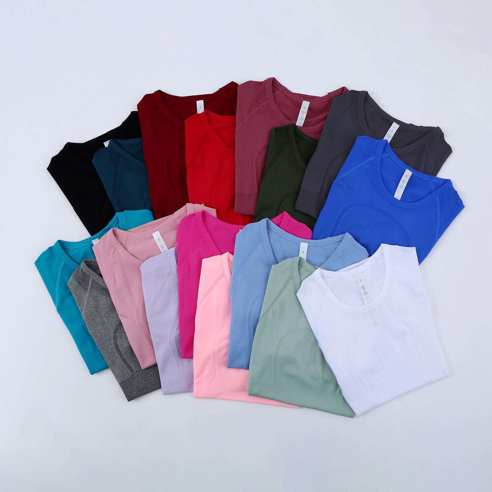 TOP women swiftly luluity lemonics shirt set top High Elastic Breathable Running Drying luluity lemonics sweatshirt long sleeve Sports Fiess Gym clothes