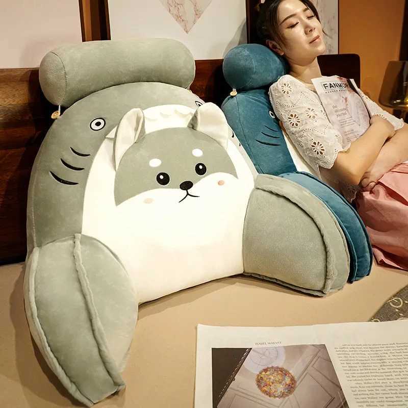 New Cute Cartoon Multifunctional Bedhead Cushion Tatami Mattress Soft Bag Cushion Sofa Cushion Huge Backrest CushionM251119