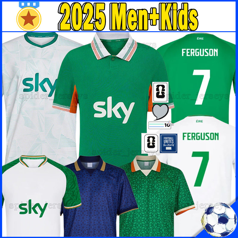 XXXL 4XL 25 26 Ireland PARROTT Soccer Jerseys IDAH KENNY AZAZ SCALES Football Shirts 2025 2026 Republic of Ireland national football team Men Uniforms kids kits sets