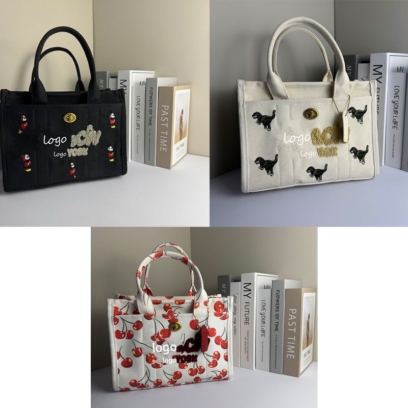 2025 New Canvas Plush Versatile Large Capacity Tote Women's Bag Simple Single Shoulder Crossbody Trendy Designer Bag