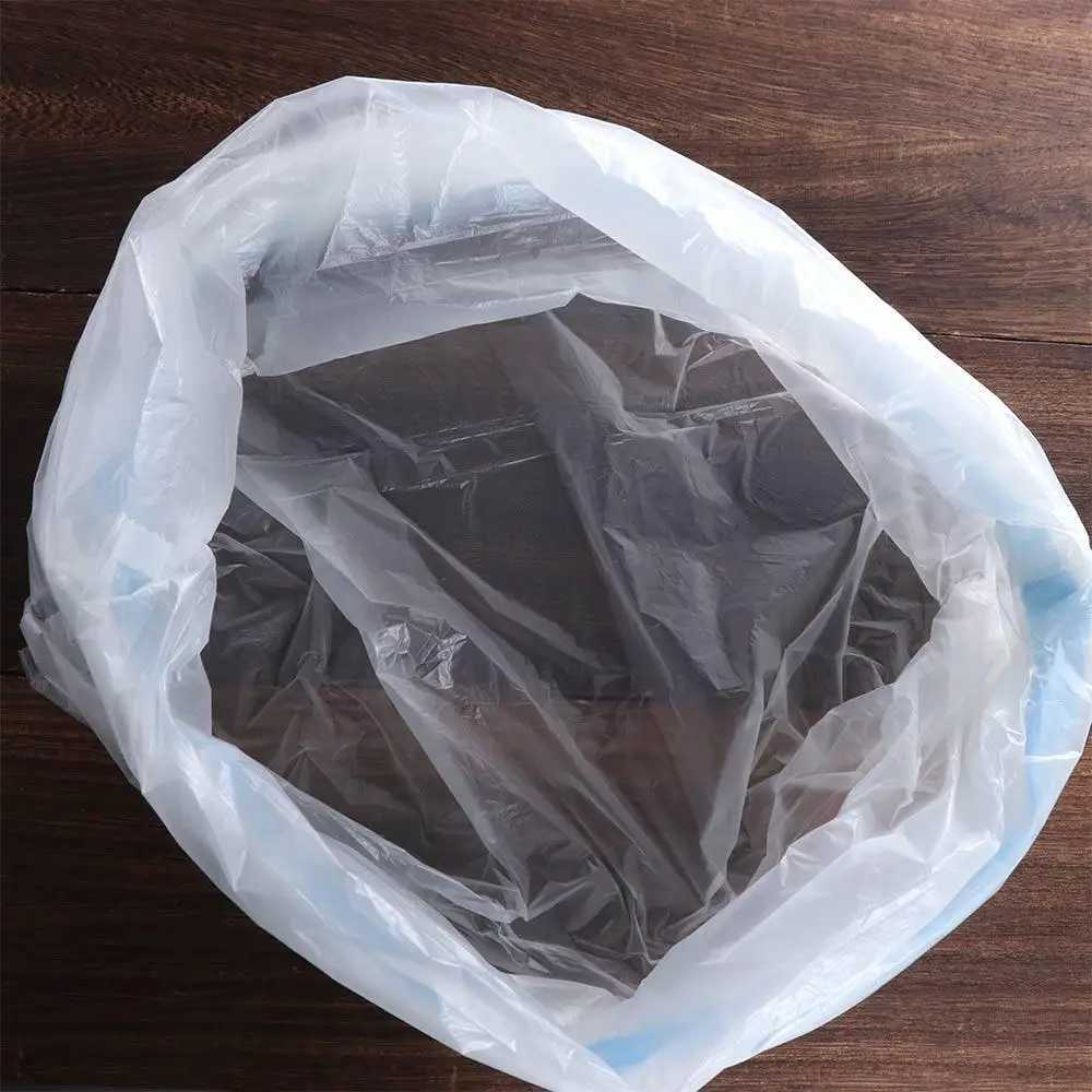 White Cat Litter Box Trash Bag PE with Drawstring Special Cat Litter Bag Pet Poop Trash Bags Cat Toilet Garbage Bag Outdoor C251119