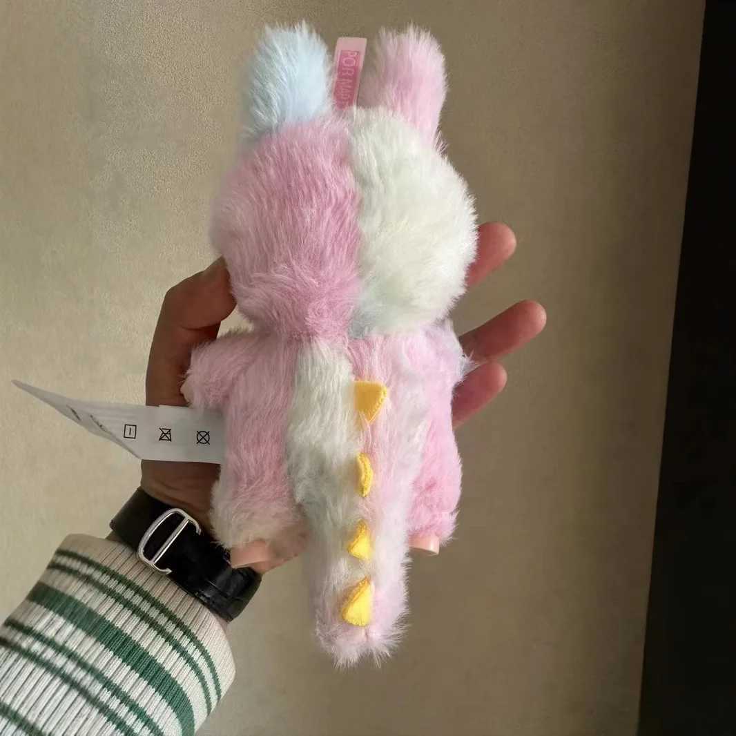 ZIMOMO Rainbow Labubu Tail Leader Fashion Creative Change Doll Shape Vinyl Pendant Doll Model Toy Copy Toy Birthday G W250419