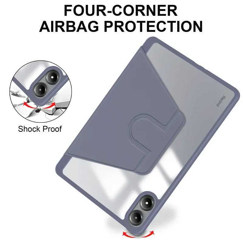 360 degree rotating cover suitable for Redmi Pad Pro case 12.1 inches with pencil holder cover suitable for Redmi Pad Pro Poco Pad 12 1 2024 tablet ca