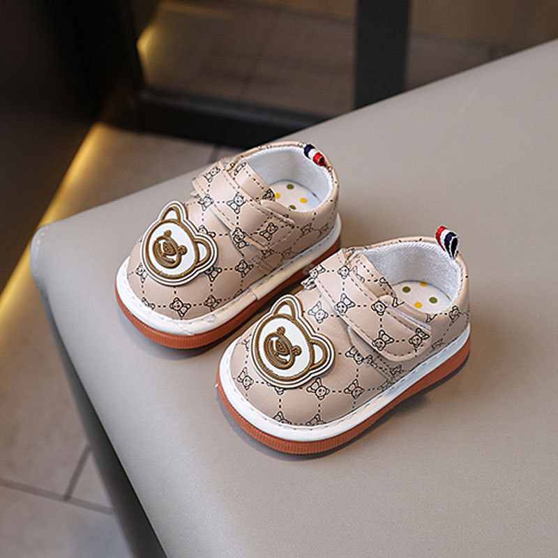 Kids Squeaky Shoes Infant Girls Boys Cartoon Cute Pattern Baby Child Toddler Shoes Umshop Children Flat Bottom Non-slip Shoes Size 16 - 20 U0559
