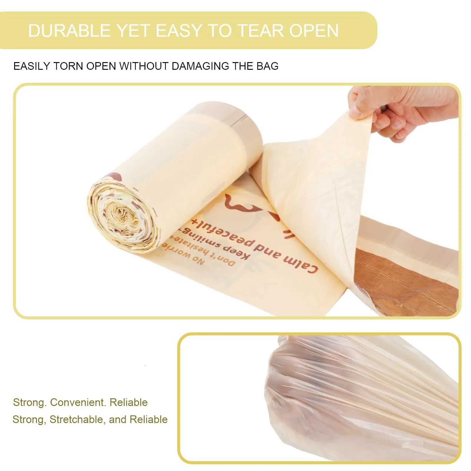 4 Gallon Capybara Trash Pouch Leak-proof Disposable Cleaning Waste Bag Thickened Strong Load-bearing Drawstring Garbage Bag C251119