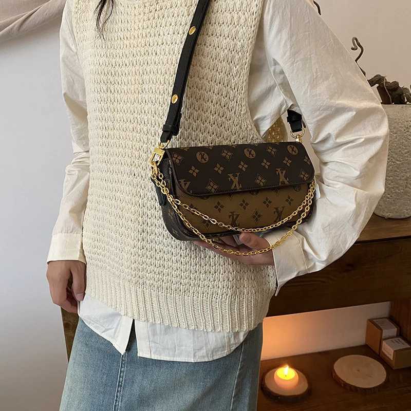 2025 New Retro-Texture Womens Underarm Bag - Fashion Printed Stylish Chain Shoulder/Crossbody Daily Commuter TravelW251119