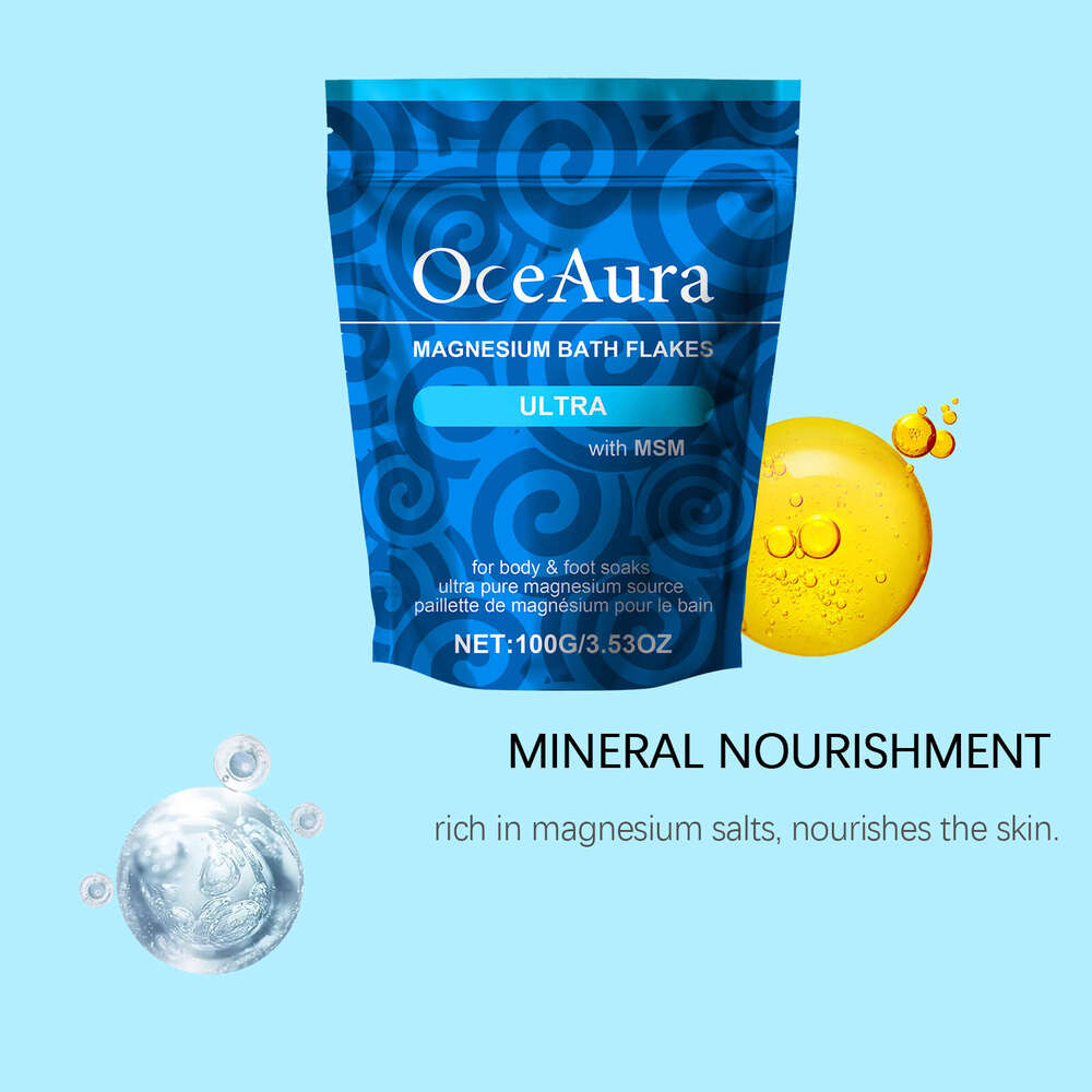 OceAura Magnesium Salt Daily Cleansing Nourishing Comfortable Gentle Relief Shower Sachet Bath Tablets