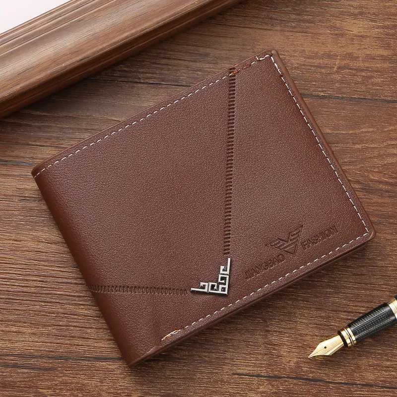 Fashionable MENS Short Wallet Multifunctional Lightweight and Compact Wear-resistant Coin Purse N815T251119