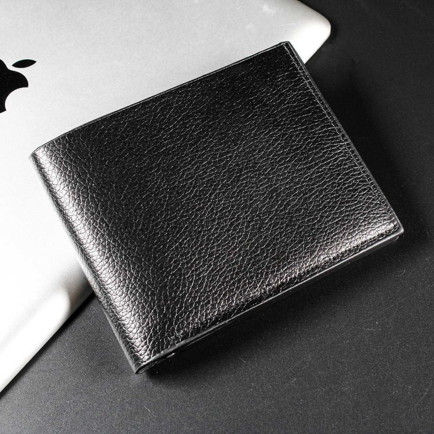 Men Short Soft Pu Leather Wallets Vintage Thin Male Credit Card Holder Black Small Money Purses large capacity card holder BagT251119