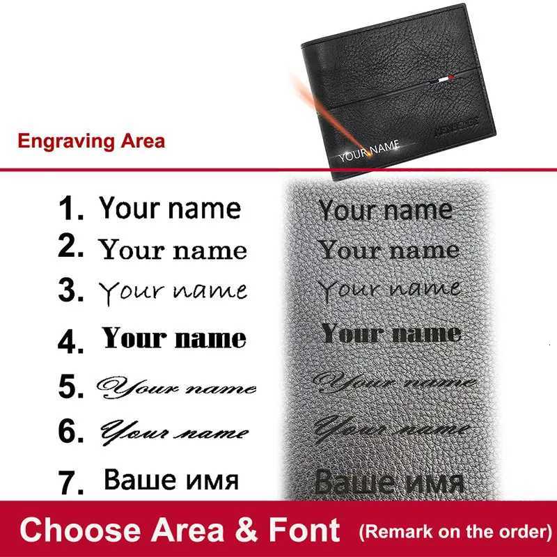 New Name Engraving Simple Short Men Wallets Coin Pocket Zipper Male Purses Credit Card Holder High Quality Wallet For Boys T251119
