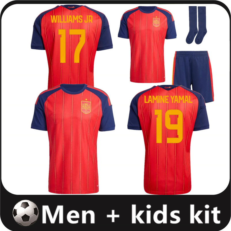 26 27 LAMINE YAMAL world cup Spain soccer jerseys PEDRI 2026 2027 Espana MORATA CARVAL fans Player football shirt men kids kits OLMO FERRAN RODRIGO WILLIAMS JR 16-4XL