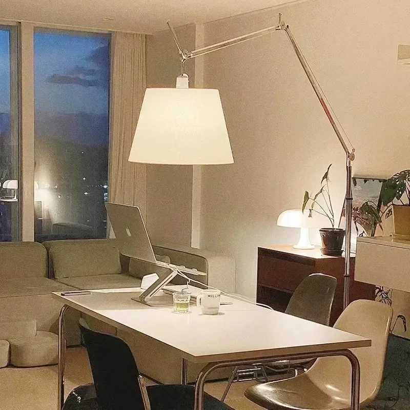 Internet Celebrity Italian Rocker Floor Lamp Living Room Sofa Study Simple Reading Lamp Adjustable Fishing Lamp Tranquil LED M251119