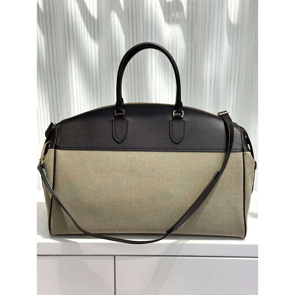 Mm Women's Bags Leather Handbag, Simple Single Shoulder Slanted High-End Feel, Large Capacity Tote Bag, Women's Spring/Summer New Travel Bag