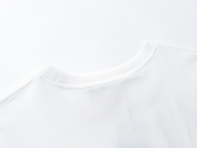 DTX429 2025 Simple logo men's T-shirt white color with holes 10A mirror quality