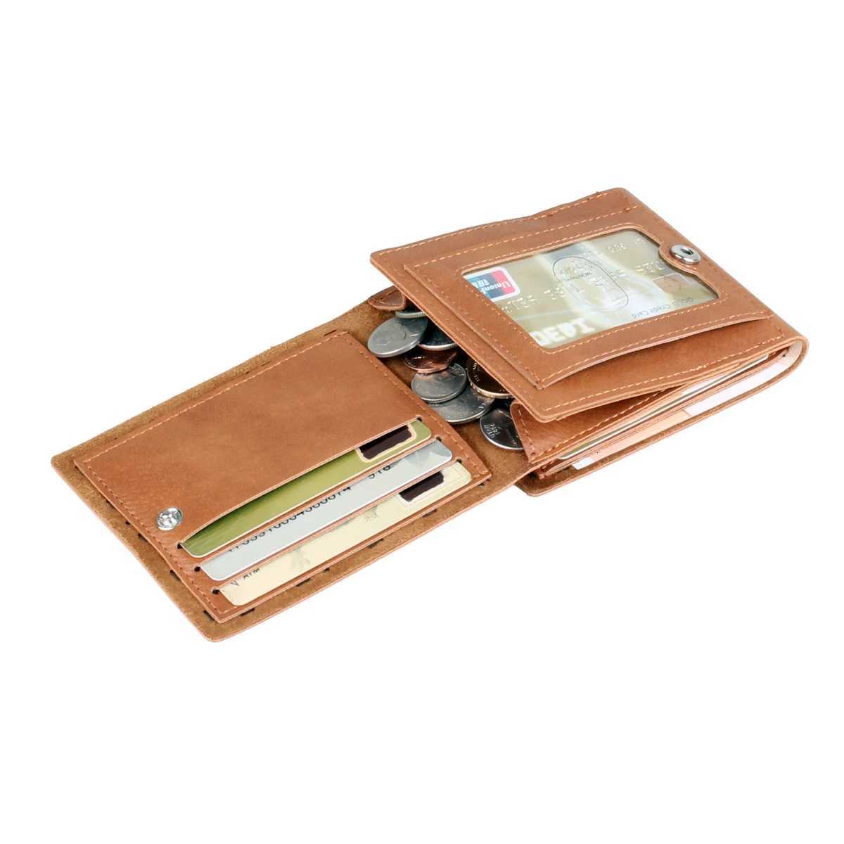 Novelty leather mens wallet designers personalized and fashionable carved womens large capacity card clip coin bagT251119