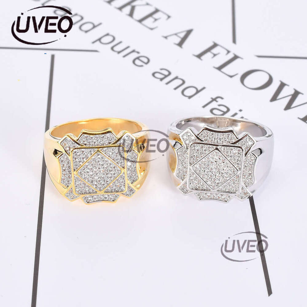 Luxury designer several ice out VVS Moissanite rings for men and women hip-hop rings with free shipping