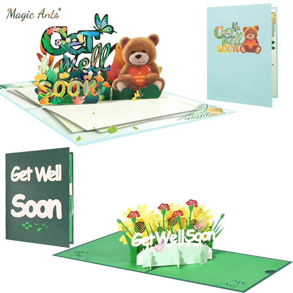 3D Get Well Soon Pop-up Card Sympathy Greeting Card G251119
