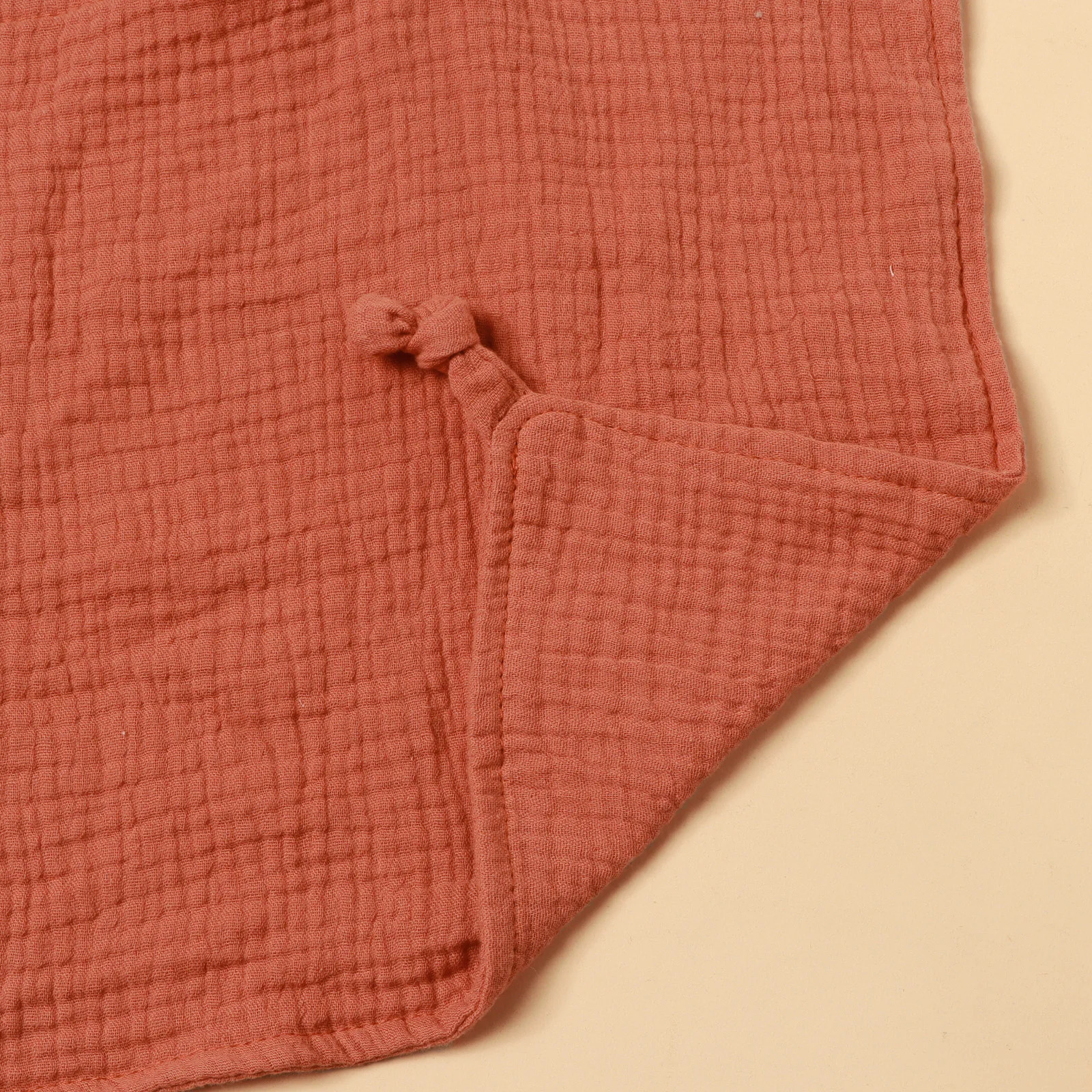 Embroidered Drool bib with different ears cat face baby cotton comfortable sleeping towel handle 250414z