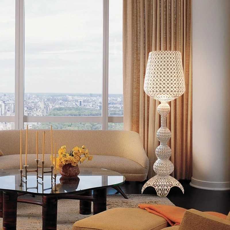 Modern minimalist LED floor lamp living room bedroom study Nordic Ins style remote control dimming vertical lamp i M251119