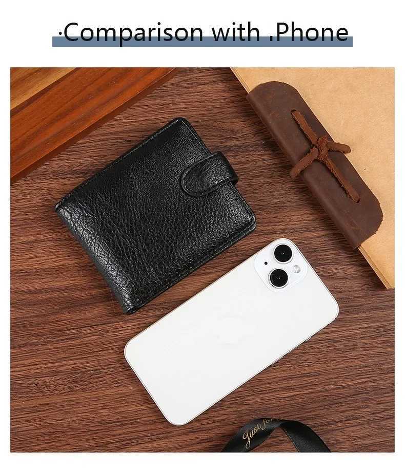Vintage Wallet For Men Leather Short Hasp Man Wallets Casual Durable Coin Pouch Male Slim Photo ID Card Holders Purse Money ClipT251119