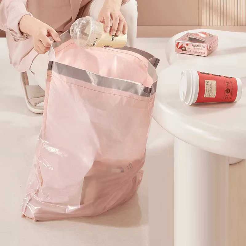 Drawstring Small Trash Bags 4 Gallon Thicken Drawstring Small Garbage Bags for Kitchen Bathroom Bedroom Home Office Trash C251119
