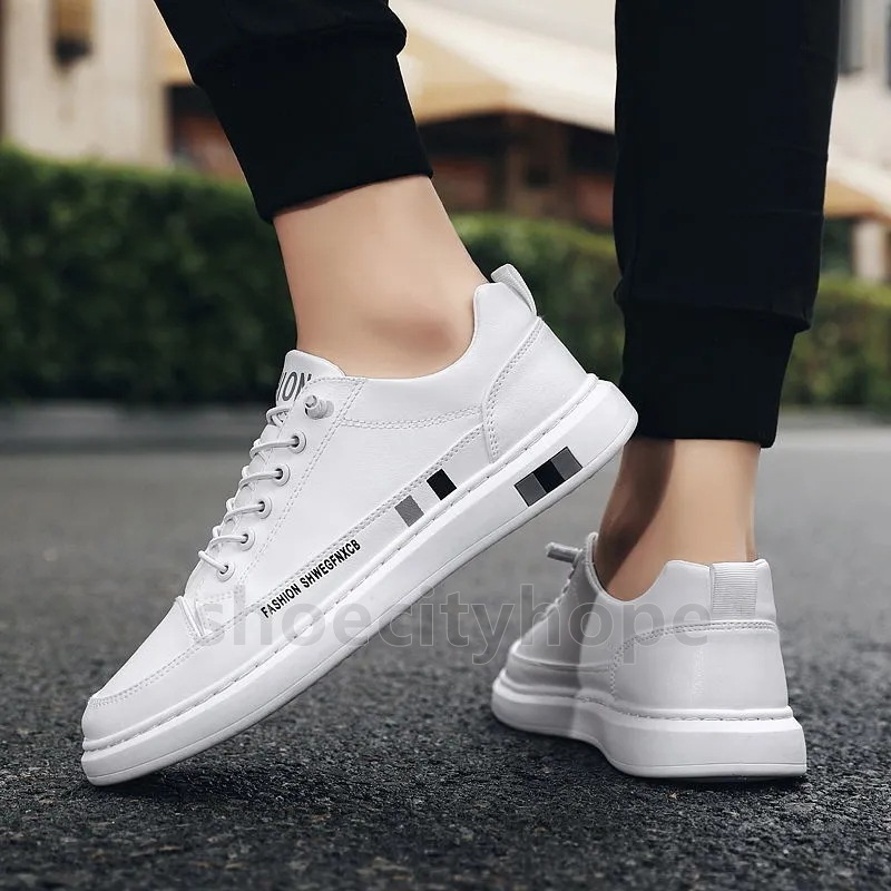Free Shipping Designer Shoes Mens Shoes Sneakers Womens Mens Leather Shoes Minimalist Comfortable Casual Elastic Band Classic White Shoes Black Unisex
