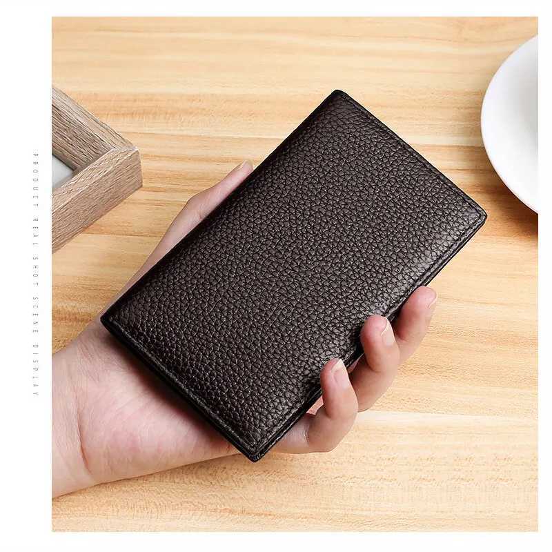 Soft Thin Real Leather Card Holder Men and Women Credit Card VIP ID Cases Slim Simple WalletsT251119