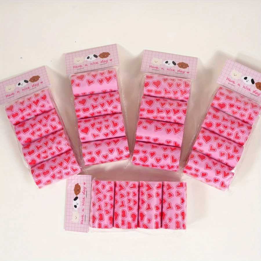 150pcs 10 Rolls Dog Poop Bags Plastic Waste Bags for Small Dogs Pet Feces Outdoor Walking Travel Mixed Colors Paw Print Style C251119