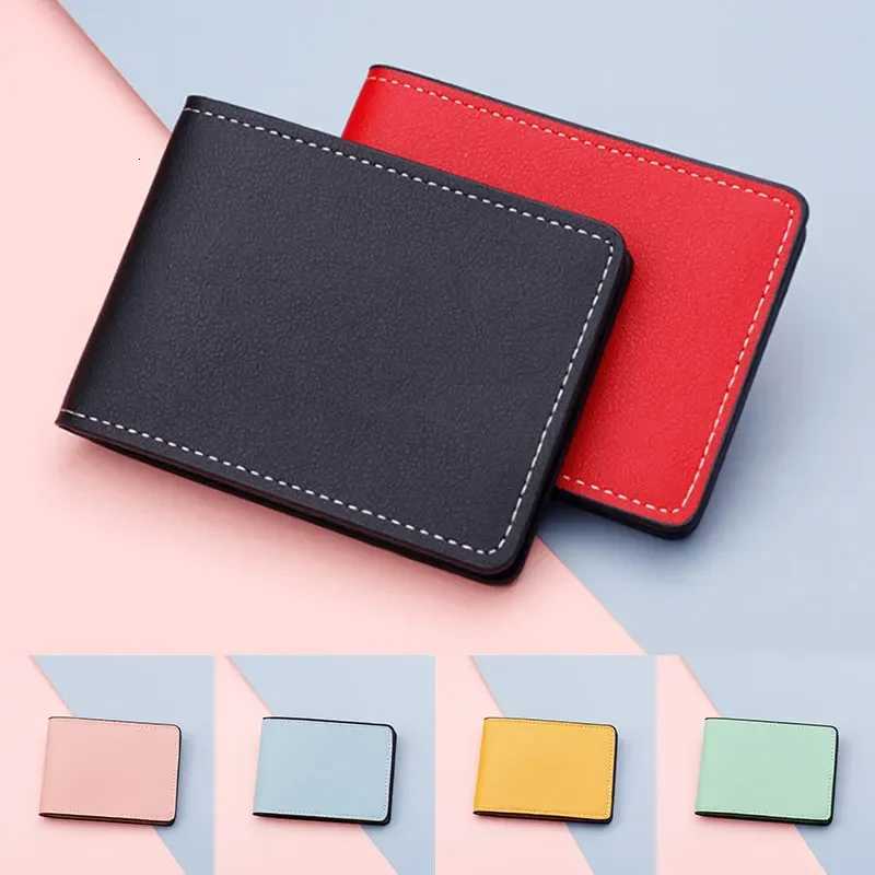Ultra Thin Car Documents ID Card Holder Men Women Pu Leather Card Holder Cover Purse Wallet CaseT251119