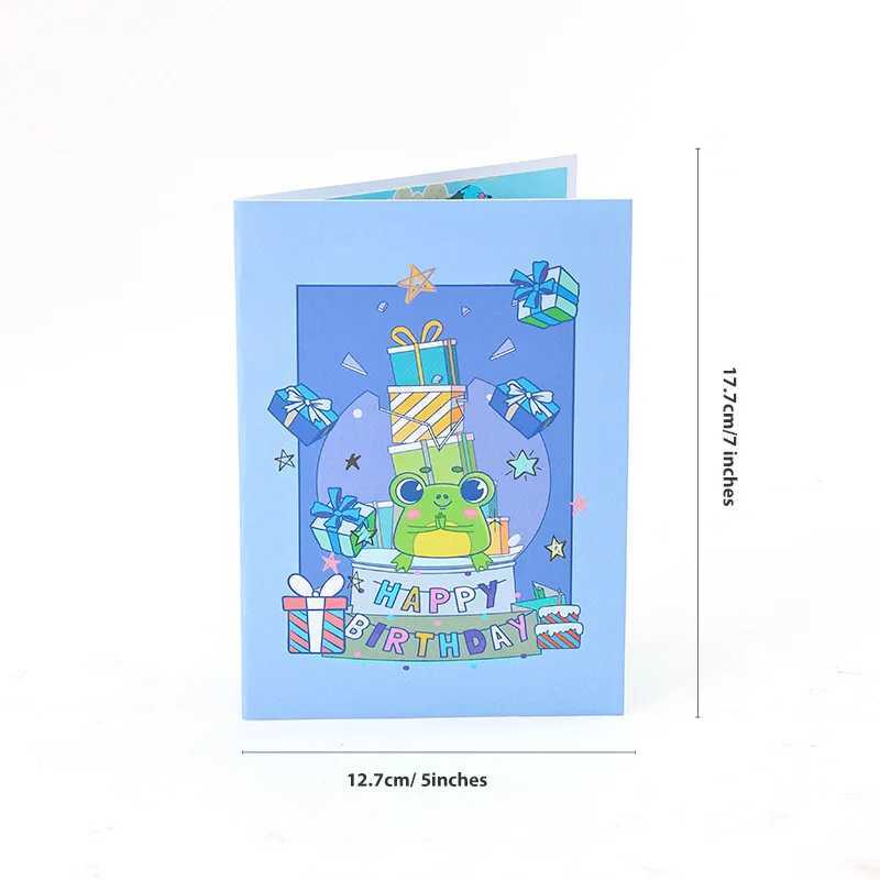 Happy Birthday Card 3D Birthday Frog Birthday Pop Up Card Greeting Card Best Birthday Gift for Family Husband Wife Couple Friend G251119