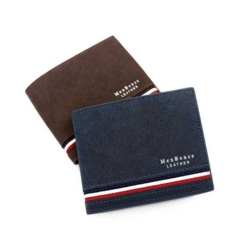 Short Men Wallets Zipper Coin Pocket Slim Card Holders Male Purses High Quality PU Leather Mens Wallet Money ClipsT251119