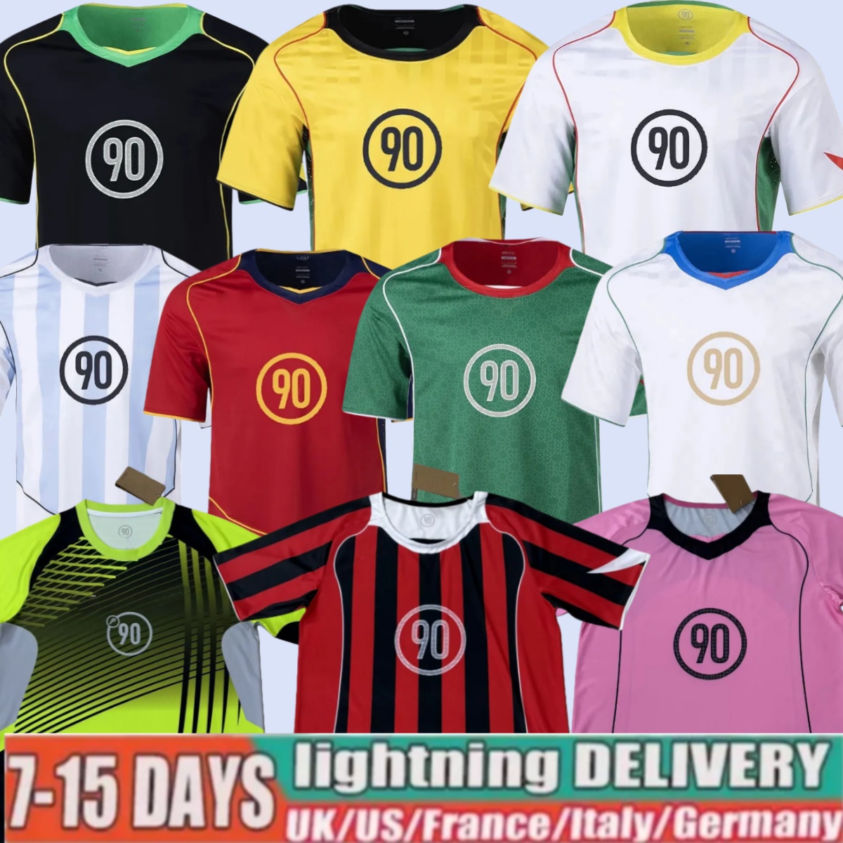Total 90 Jerseys 2025 T90 Energy fooball shirts KAKA RONALDO R.MARQUEZ RONALDINHO MARADONA G.DOS SANTOS R.CARLOS FIGO classic soccer jerseys