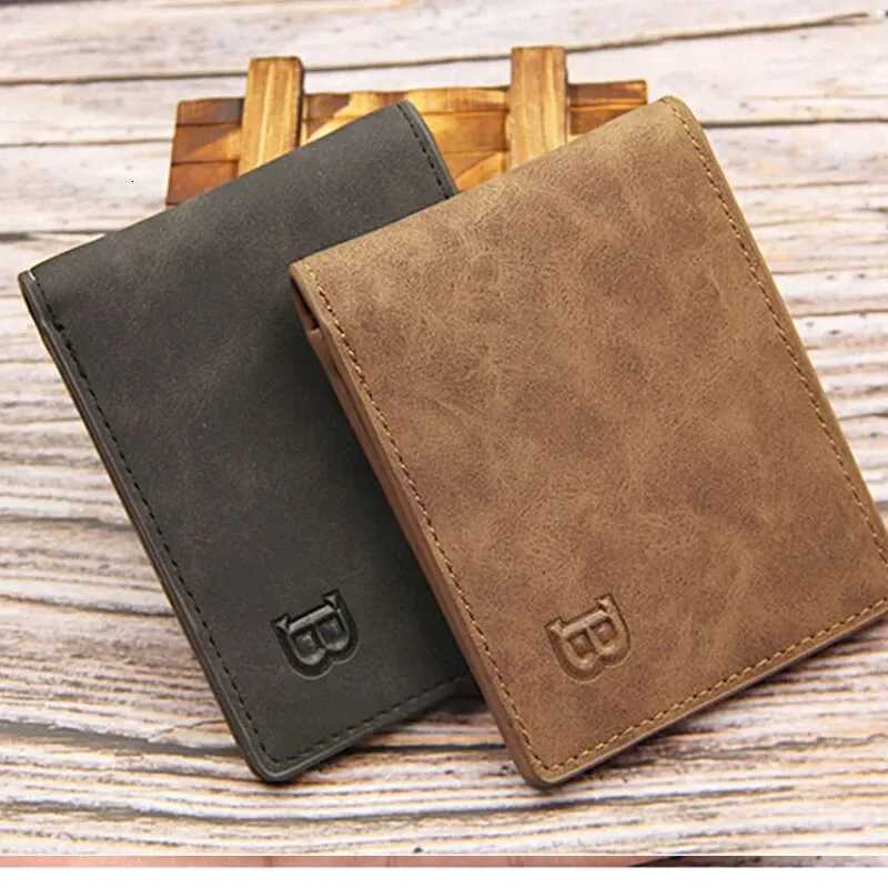 Mens Matte Retro Multifunctional Wallet Simple and Short Wallet Large Capacity Multi Card Slot WalletT251119
