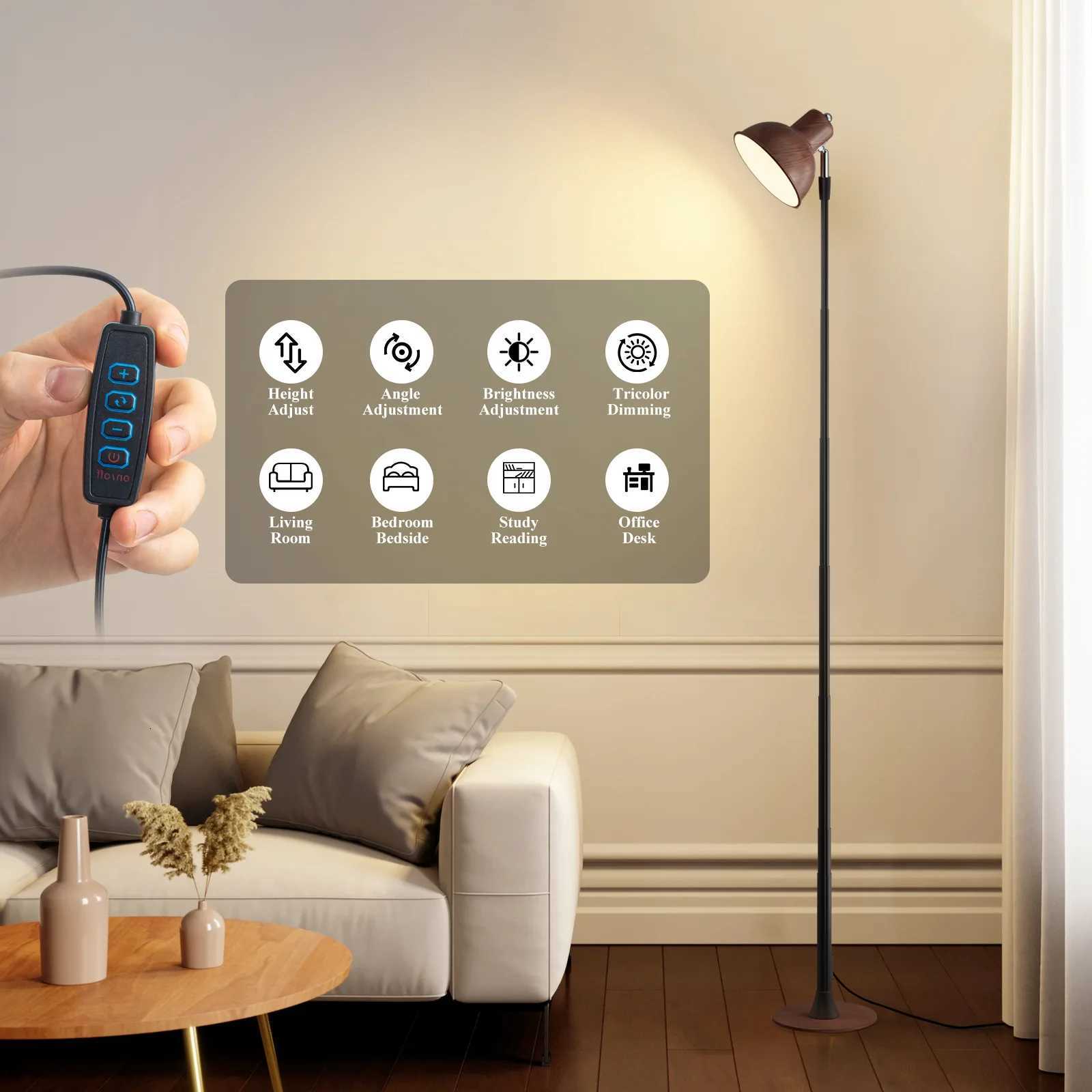 Modern LED Retractable Floor Lamp Living Room Button Type USB Wired Version Floor Lamp Bedroom Lighting Fixture M251119