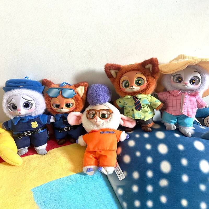 Disney Zootopia Series Blind Cute Judy Nick Vinyl Plush Pendant Surprise Bellwether Anime Doll Keychain Mystery Box Toy