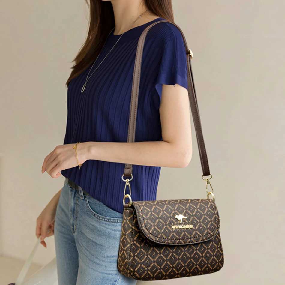 Retro Fashion Print HIgh Quality Handbag Purse Women Casual Crossbody Bags for Women Shoulder Bags Luxury Ladies Tote 2024W251119