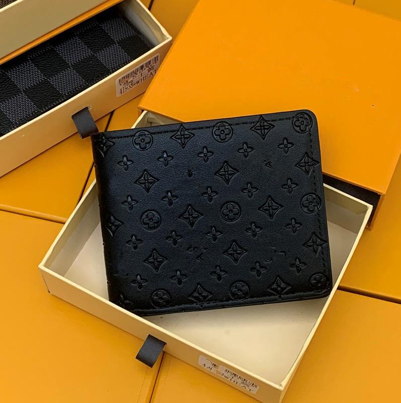 2025 Leather Wallets Fashion Designer Wallets Retro Handbag for Men Women Classic Card Holders Coin Purse Famous Lattice Wallet 60017