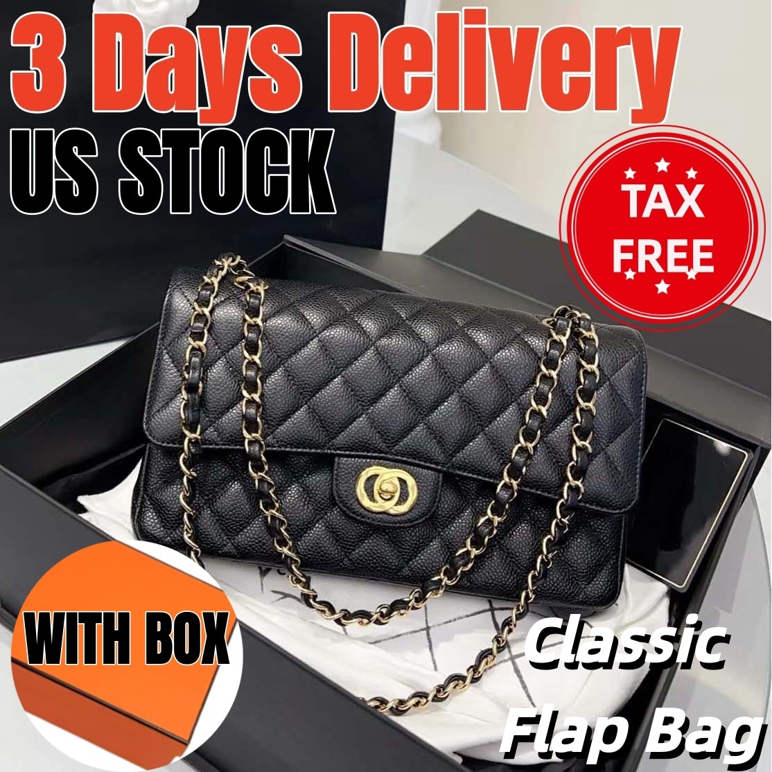 Designer Bag Classic Flap Shoulder Bag Purse Diamond Quilted Soft Calfskin Gold Tone Chain Strap Double Flap Closure High Quality Handbag for Women Classic Bag Flap