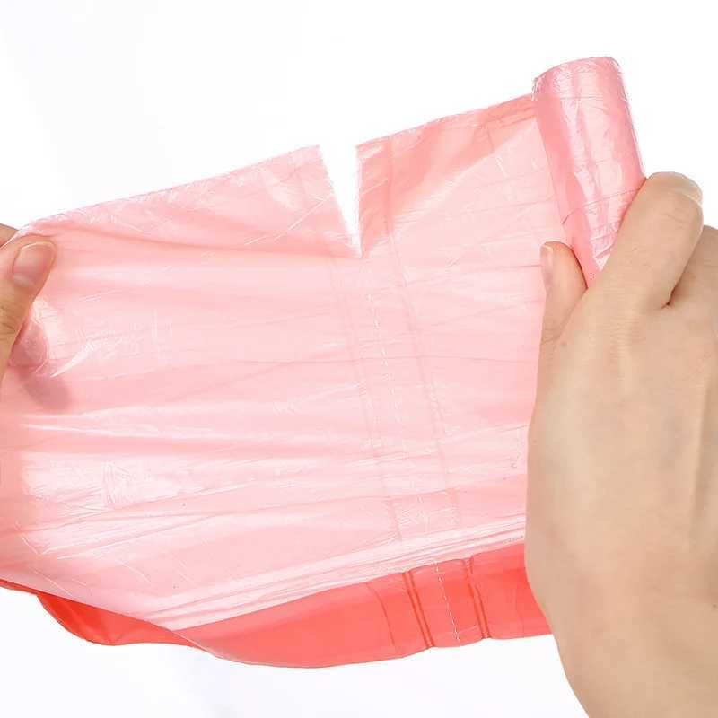 Colorful Drawstring Garbage Bags Large Disposable Trash Bags with Easy Tear Design No Mess Hands-Free Lifting for Kitchen C251119