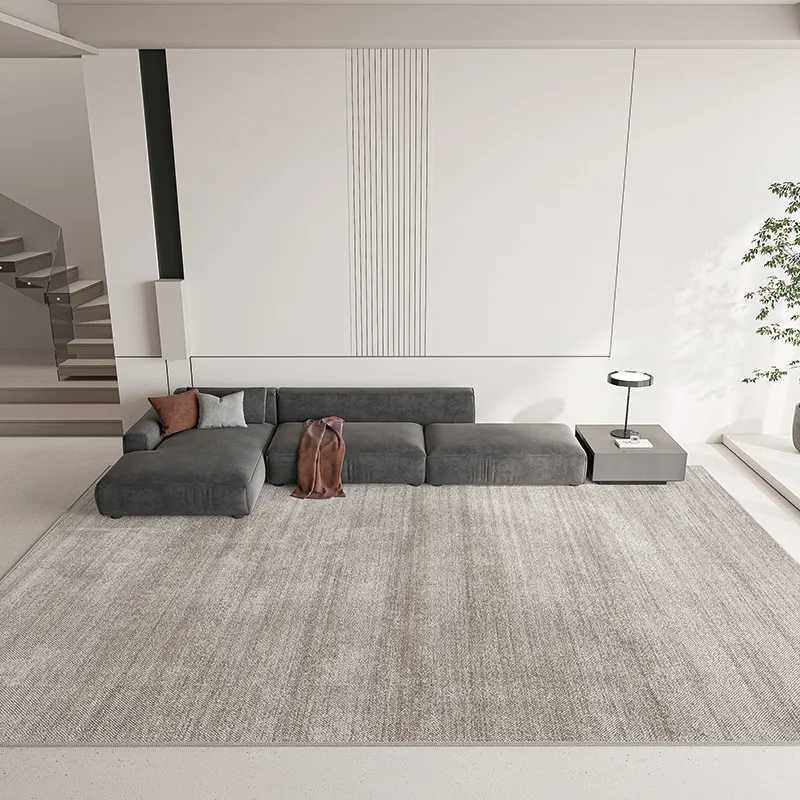 VIAKMA Solid Color Carpet Luxury High-End Living Room Sofa Coffee Table Rug Simple Bedroom Floor Mat Home Decoration L1119 H260226