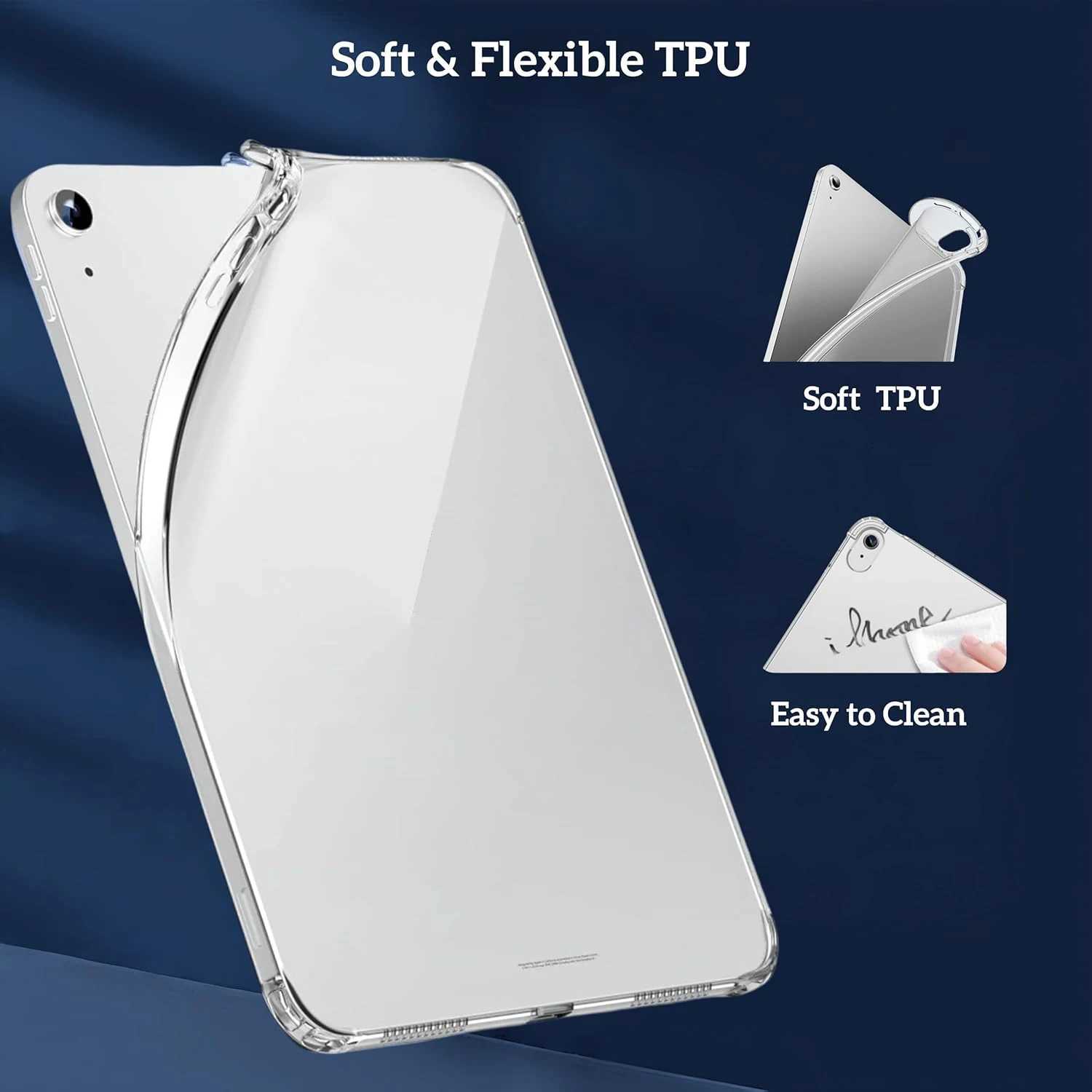 Clear Case for iPad (A16) 11th generation 2025 11 inches/10th generation 2022 10.9 inches lightweight soft TPU protective coverXJ250419
