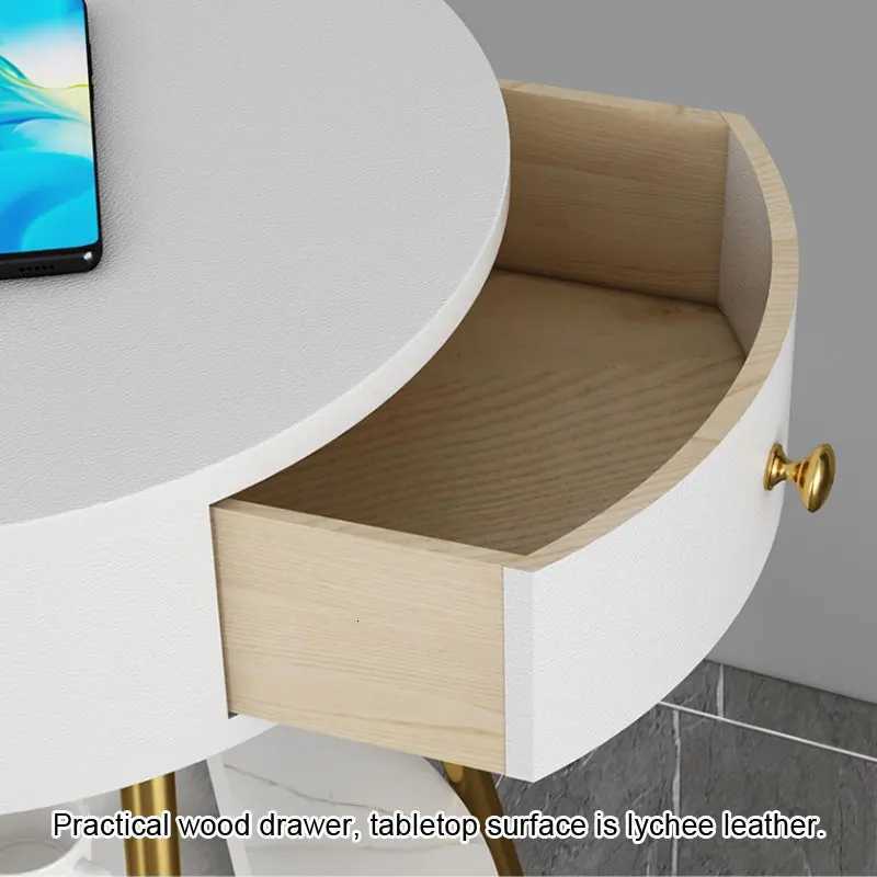 LED Pleated Lampshade Floor lamp with Wood Shelves Living Room Bedroom Corner Home Decoration Marble Standing Light E27 M251119