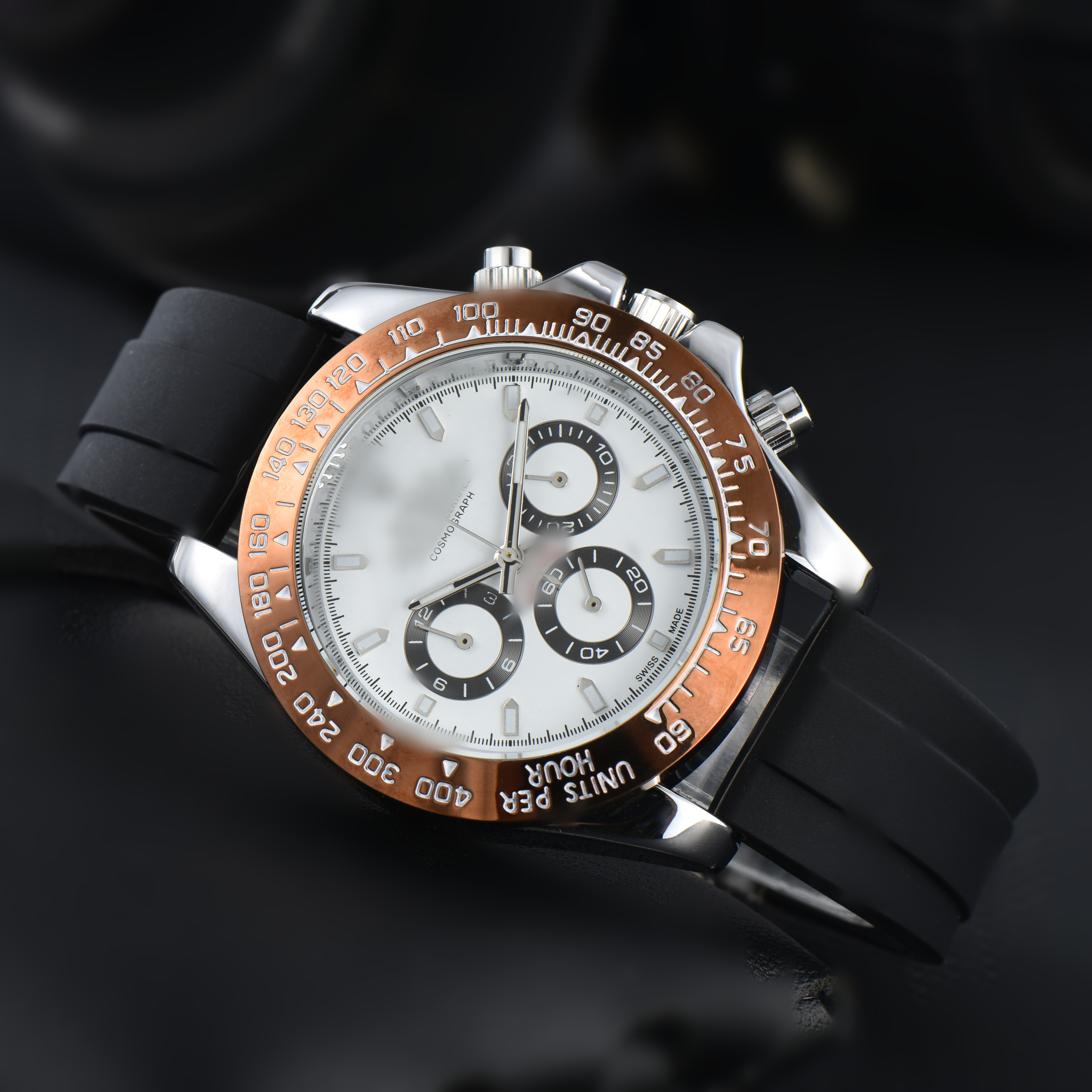 Mens DAYity TONASity Automatic quartz Movement watch multifunction Wristwatch Designers Men Watches Stainless Steel Strap Gold Wristwatches Montre de luxe #506