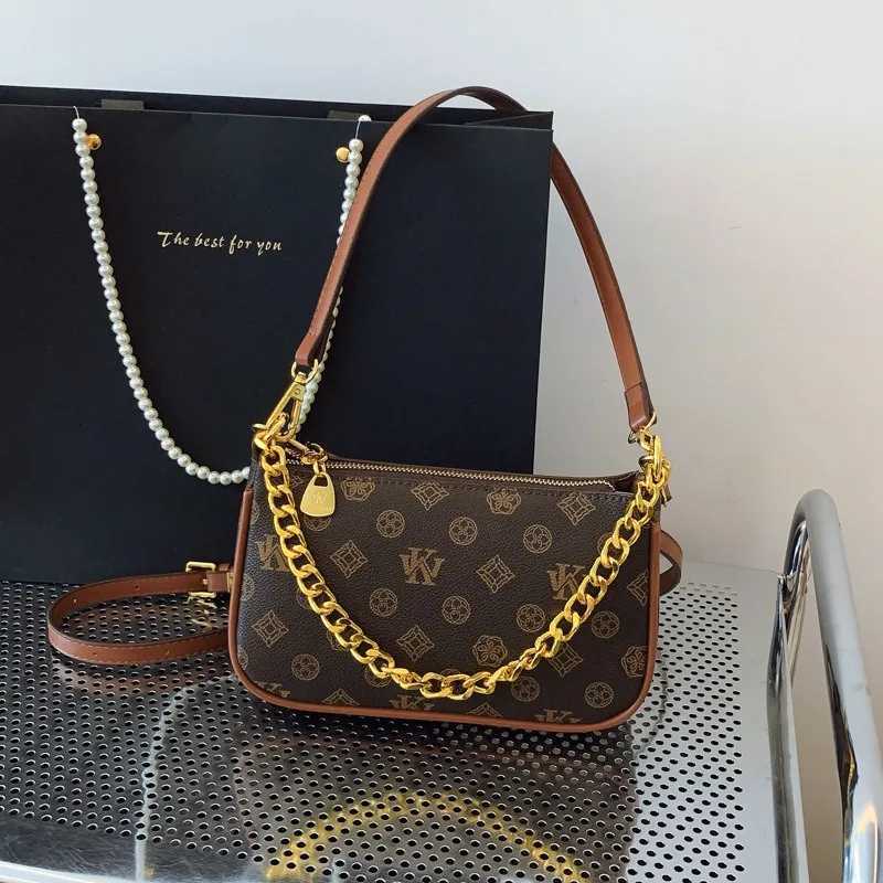 2025 New Vintage Monogram Chain Bag - Womens Small Crossbody/Shoulder Bag Elegant Stylish Premium Leather Handheld PurseW251119