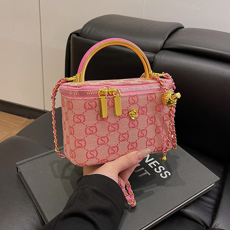 Designer Bag 2025 New Women's Chain Strap Bag, Retro Style Shoulder Crossbody Box Bag, Versatile Top Handle Purse Free Shipping